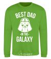 Sweatshirt Best dad in the galaxy orchid-green фото