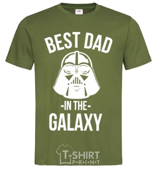 Men's T-Shirt Best dad in the galaxy millennial-khaki фото