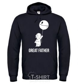 Men`s hoodie Great father black фото