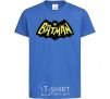 Детская футболка Batmans print Ярко-синий фото