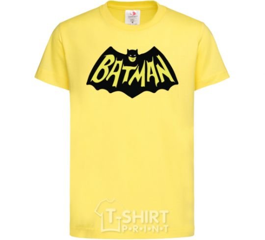 Детская футболка Batmans print Лимонный фото