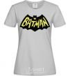 Women's T-shirt Batmans print grey фото