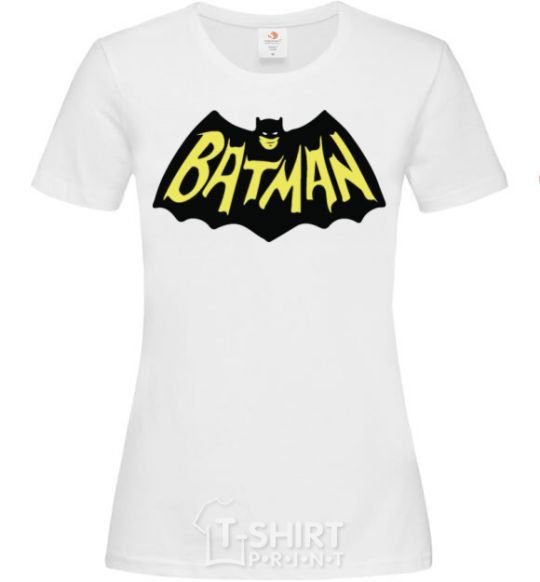 Women's T-shirt Batmans print White фото