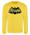 Sweatshirt Batmans print yellow фото