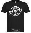 Men's T-Shirt Just Married July 2018 black фото