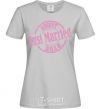Women's T-shirt Just Married August 2018 grey фото