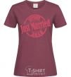 Women's T-shirt Just Married September 2018 burgundy фото