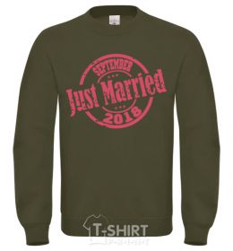 Sweatshirt Just Married September 2018 sand фото
