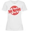 Женская футболка Just Married October 2018 Белый фото