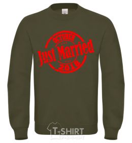 Sweatshirt Just Married October 2018 sand фото