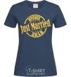 Women's T-shirt Just Married November 2018 navy-blue фото