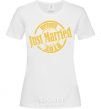 Women's T-shirt Just Married November 2018 White фото