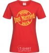 Women's T-shirt Just Married November 2018 red фото