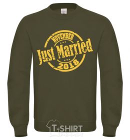 Sweatshirt Just Married November 2018 sand фото