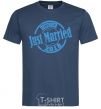 Men's T-Shirt Just Married December 2018 navy-blue фото