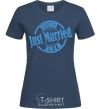 Women's T-shirt Just Married December 2018 navy-blue фото