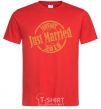 Men's T-Shirt Just Married January 2019 red фото