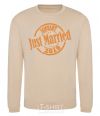 Sweatshirt Just Married January 2019 sand фото