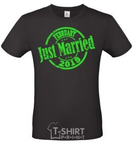 Men's T-Shirt Just Married February 2019 black фото
