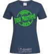Женская футболка Just Married February 2019 Темно-синий фото