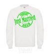 Sweatshirt Just Married February 2019 White фото