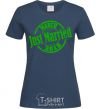 Women's T-shirt Just Married March 2019 navy-blue фото