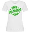 Women's T-shirt Just Married March 2019 White фото