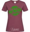 Women's T-shirt Just Married March 2019 burgundy фото