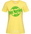 Women's T-shirt Just Married March 2019 cornsilk фото