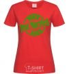 Women's T-shirt Just Married March 2019 red фото