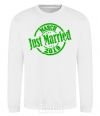 Sweatshirt Just Married March 2019 White фото