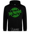 Men`s hoodie Just Married March 2019 black фото