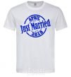 Men's T-Shirt Just Married April 2019 White фото
