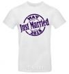 Men's T-Shirt Just Married May 2019 White фото