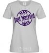 Женская футболка Just Married May 2019 Серый фото
