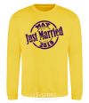 Sweatshirt Just Married May 2019 yellow фото