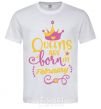 Men's T-Shirt Queens are born in February White фото