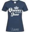 Women's T-shirt June Queen navy-blue фото