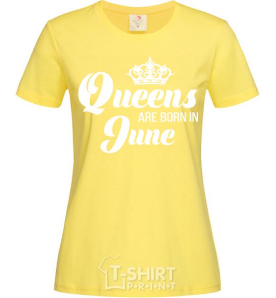 Women's T-shirt June Queen cornsilk фото