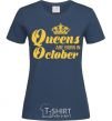 Женская футболка October Queen Темно-синий фото