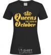 Женская футболка October Queen Черный фото