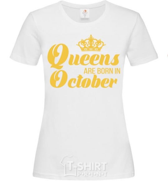 Женская футболка October Queen Белый фото