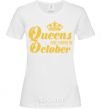 Женская футболка October Queen Белый фото