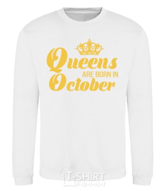 Свитшот October Queen Белый фото