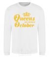 Sweatshirt October Queen White фото