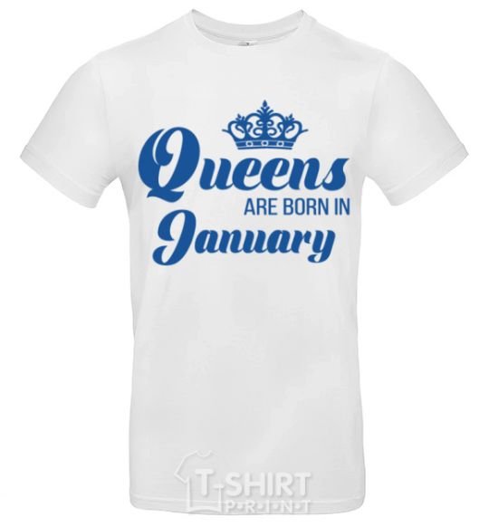 Men's T-Shirt January Queen White фото