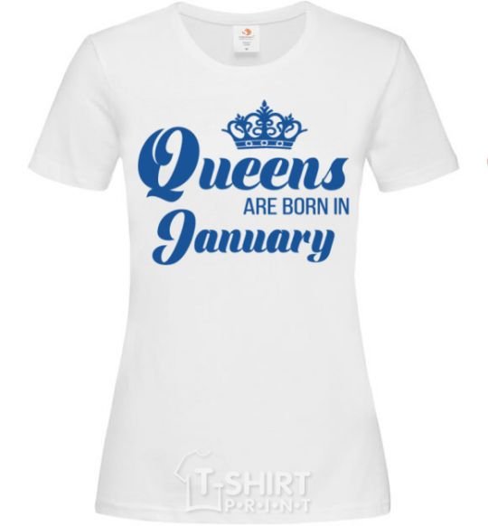 Женская футболка January Queen Белый фото