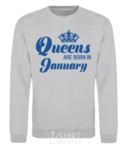 Sweatshirt January Queen sport-grey фото
