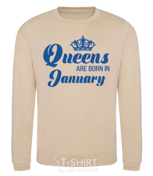 Sweatshirt January Queen sand фото