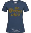 Женская футболка April Queen Темно-синий фото